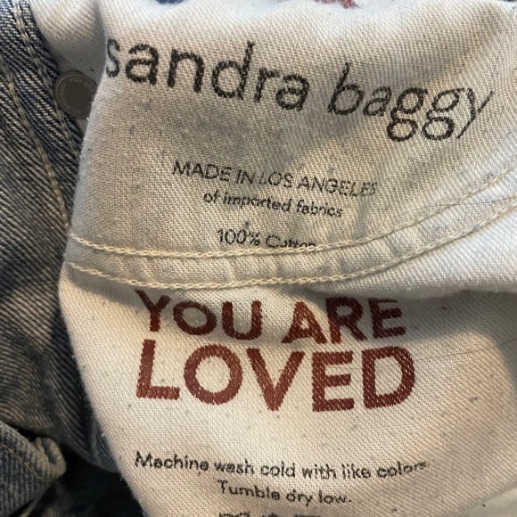 AMO Sandra Barrel Baggy jeans Wide 24 denim boho classic casual cotton - Picture 8 of 8